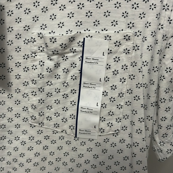 Goodfellow size large button up short sleeve shirt NWTs - Picture 2 of 5